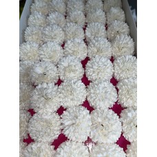Хризантемы из мыльной пены белые (50 шт.)