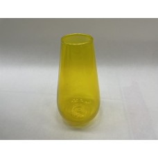 Ваза стеклянная 2592 (жёлтая), D4,5x8см