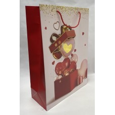 Пакет подарочный Love 01, 30x41,5x12см