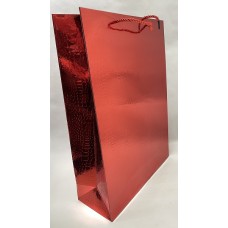 Пакет подарочный Кожа крокодила, 32x45x12см, красный