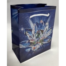 Пакет подарочный Кристаллы, 11x14x6см
