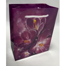 Пакет подарочный Орхидея, 11x14x6см