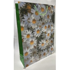 Пакет подарочный Цветы ромашки, 43x62x15см
